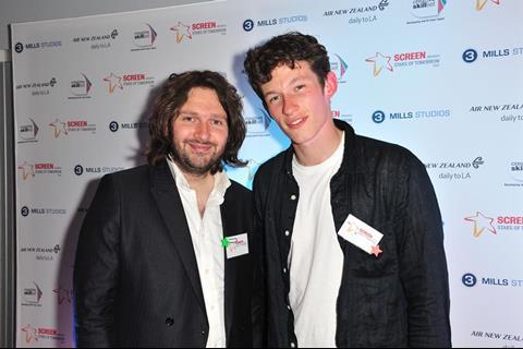 Producer Michael Berliner with actor Callum Turner